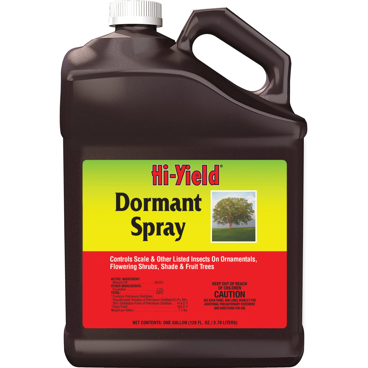 Hi-Yield VPG DPD Dormant Spray Oil gallon container for orchard protection.