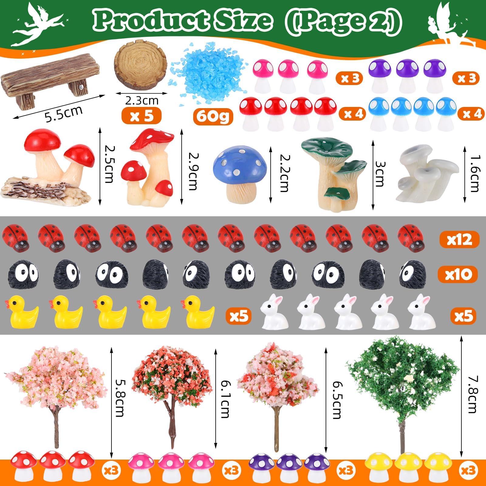 HIYZI fairy elf figurines spark imagination in dollhouses and terrariums for creative projects.