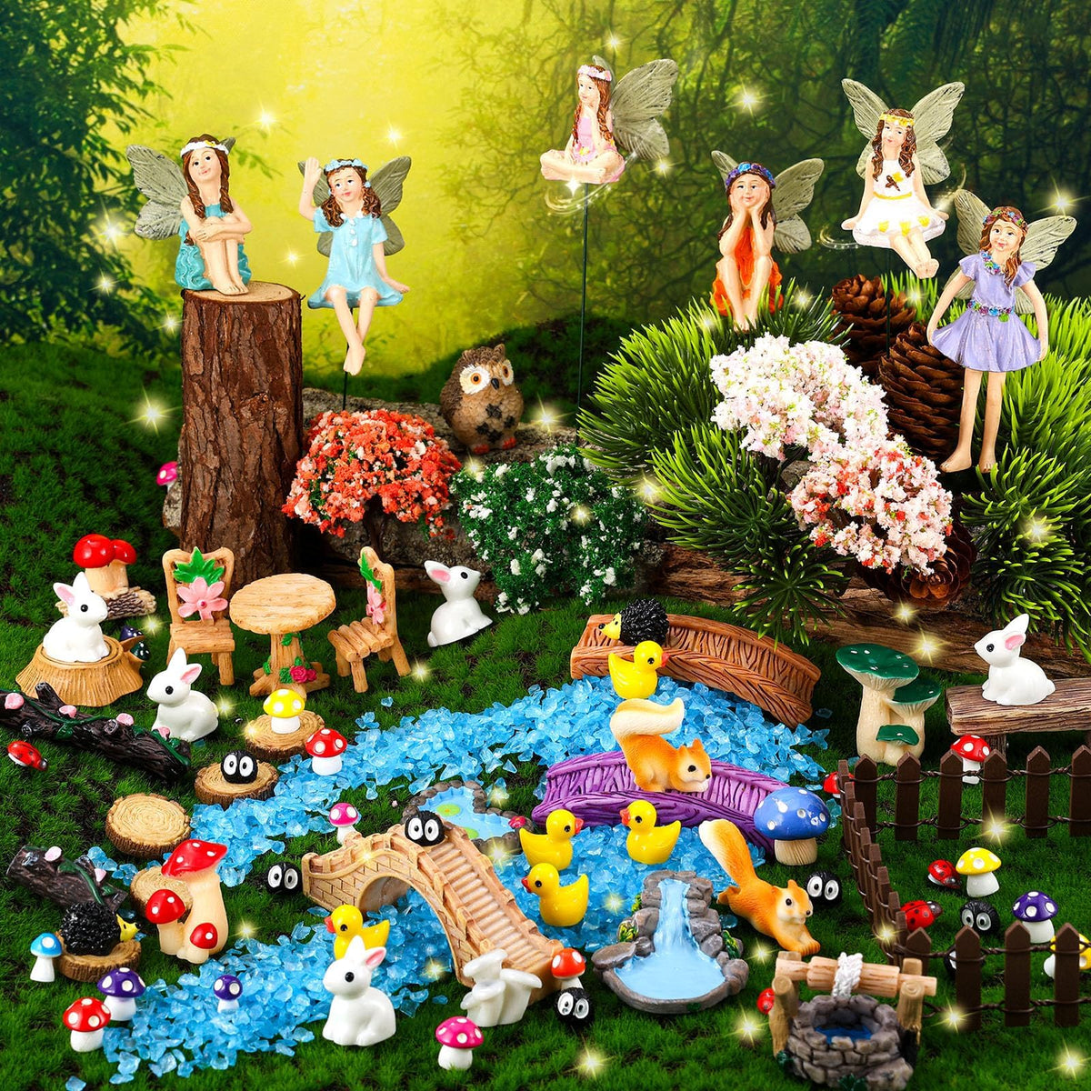 HIYZI fairy garden bridge decor enhances outdoor micro landscapes with a charming focal point.