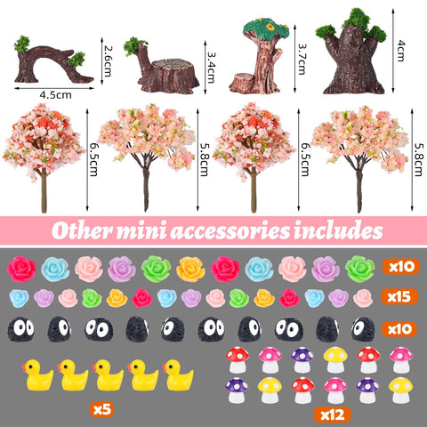 HIYZI Wooden Bridge and Stake offer scenic garden accents