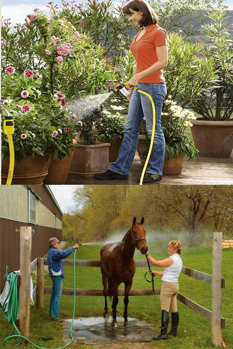 Compact black design stores easily in outdoor spaces.