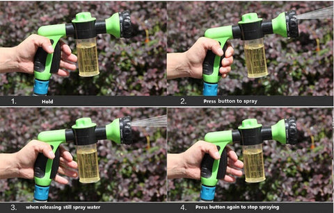 Easy 3/4 inch hose connection ensures quick, secure setup.