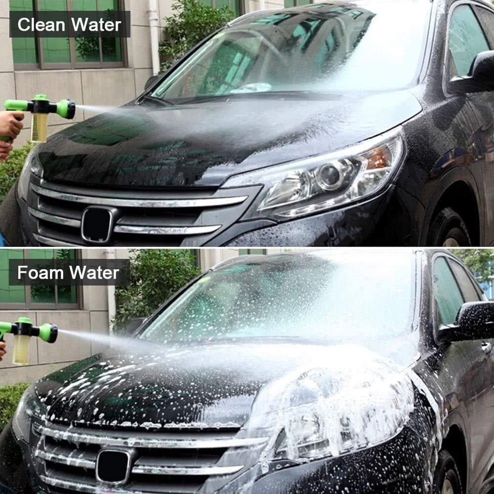 Foam sprayer provides powerful lather for cleanup and detailing.