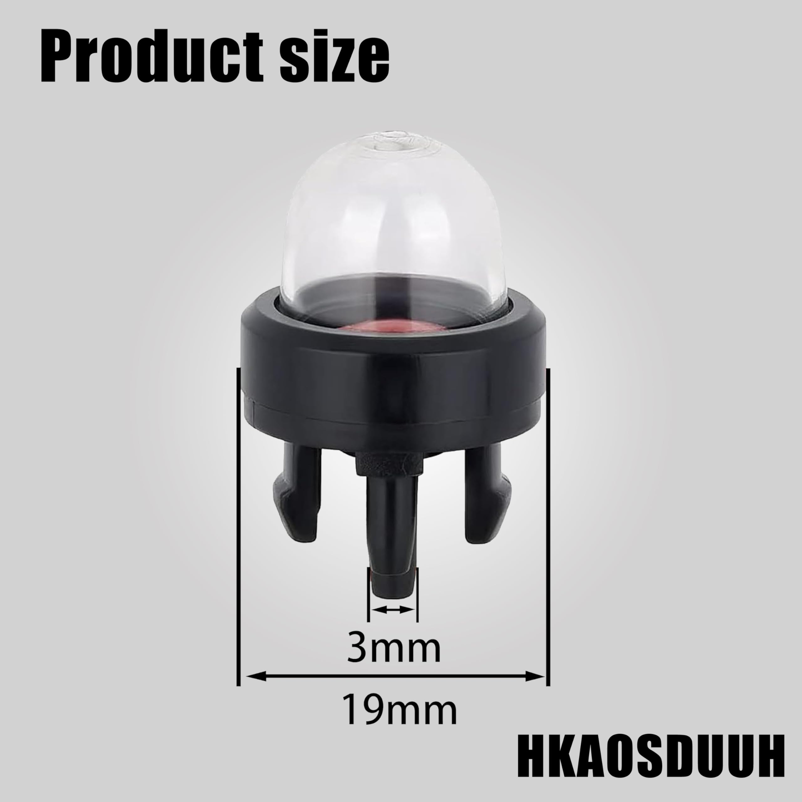 HKAOSDUUH primer bulb close-up for Echo CS400/CS450 shows durable build.