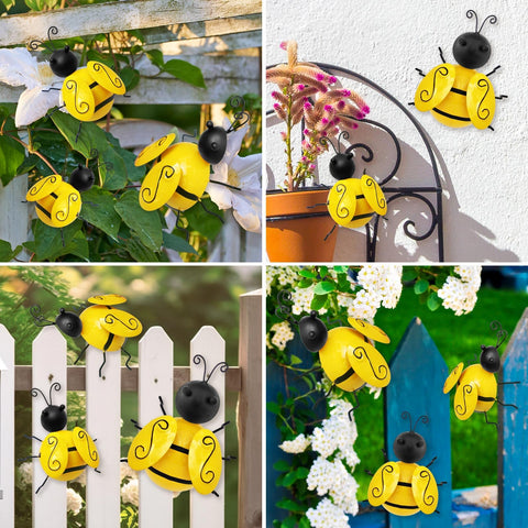 HKKDKTA bumble-bee wall art large-1 dramatic statement for fences.