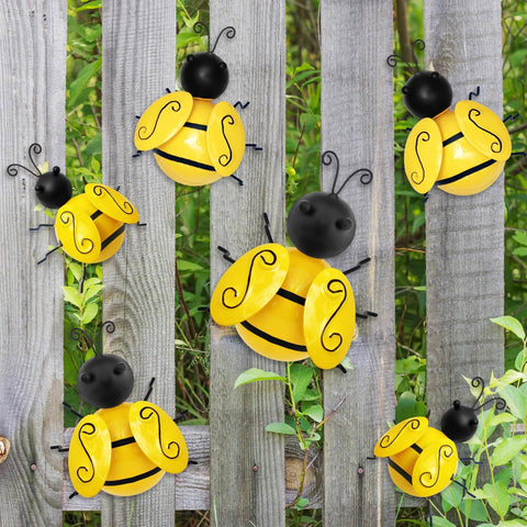 HKKDKTA bumble-bee wall art medium-3 easy hanging with back hook.