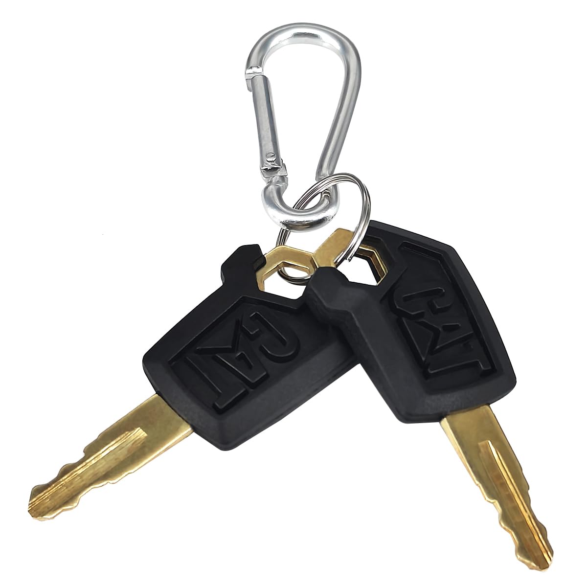 HKOO Cat Keys two-pack ignition keys for CAT equipment, enabling reliable ignition and quick access.
