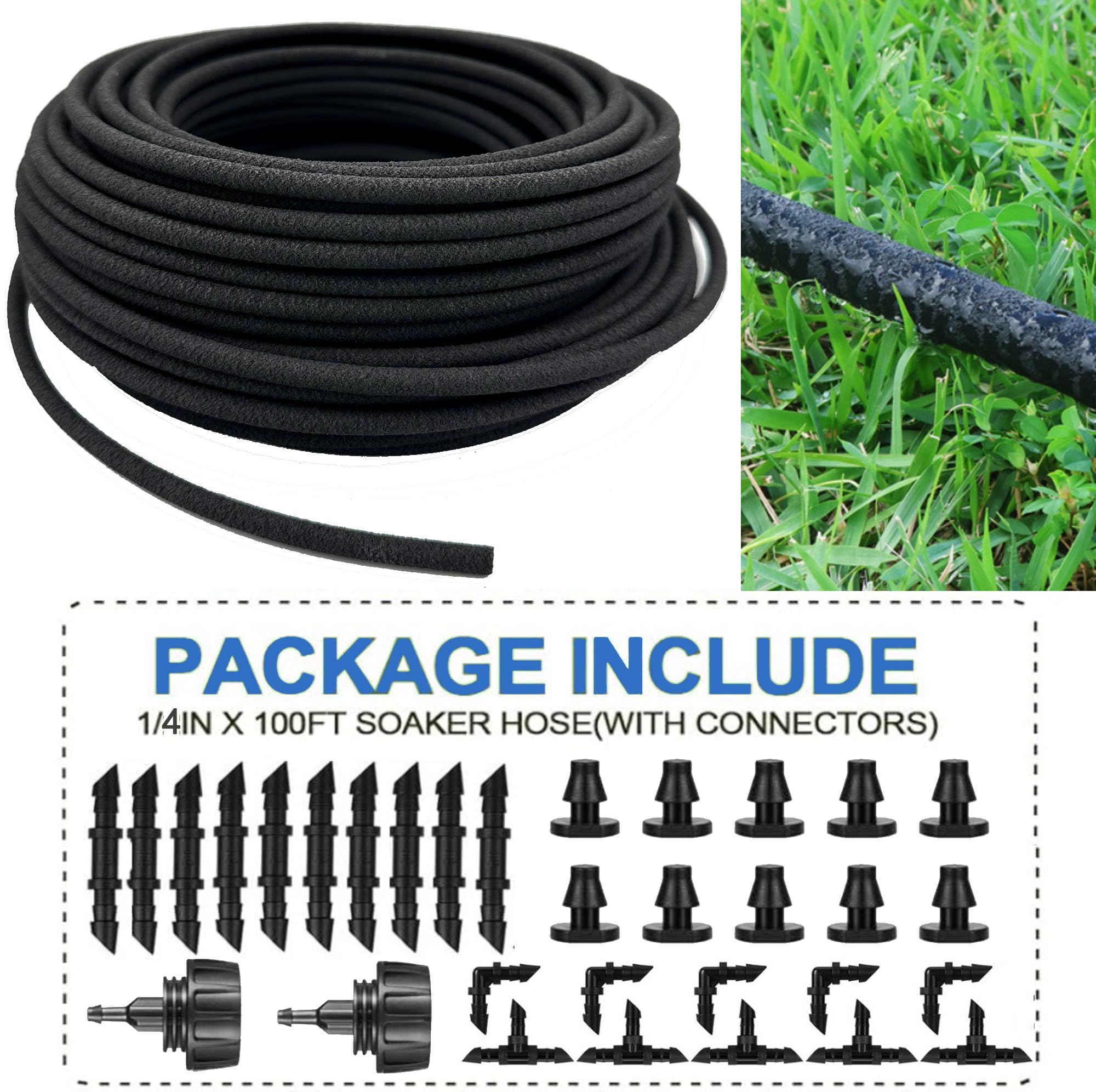 Accessories included with Hkvoxim soaker hose enhance flexible layouts.