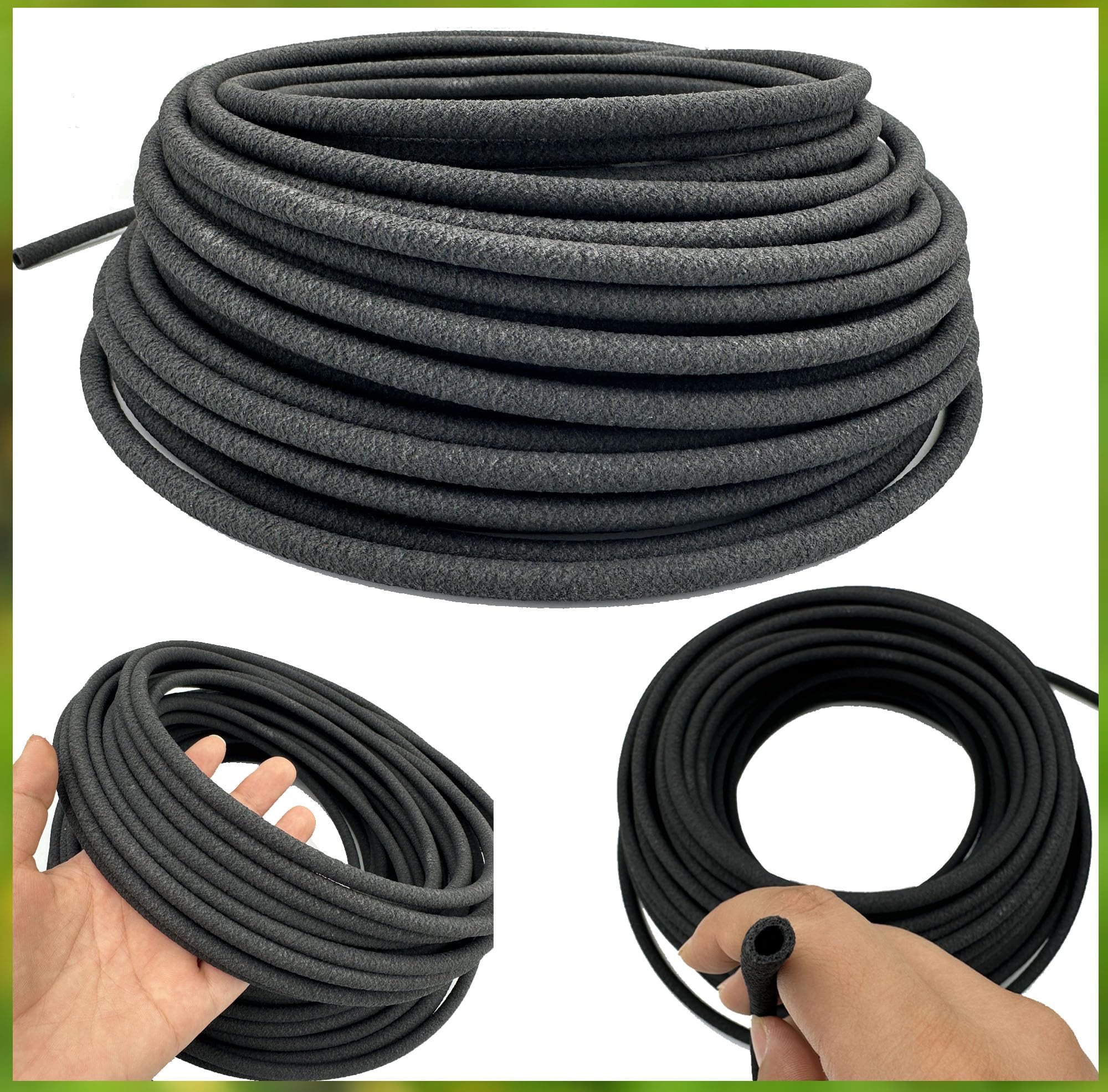 Hkvoxim soaker hose in a greenhouse demonstrates versatile application.