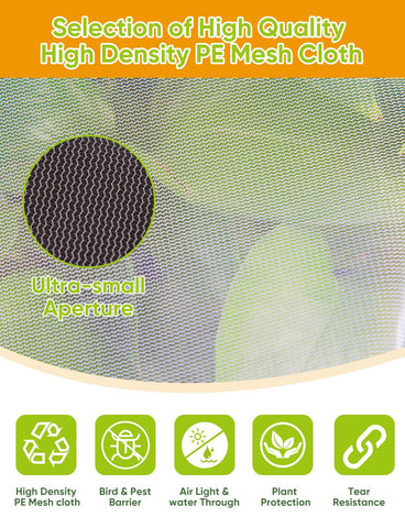 HKZ Bird Netting protects fruit trees from birds outdoors