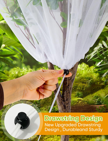 HKZ Netting covers cucumbers and tomatoes in greenhouse or garden