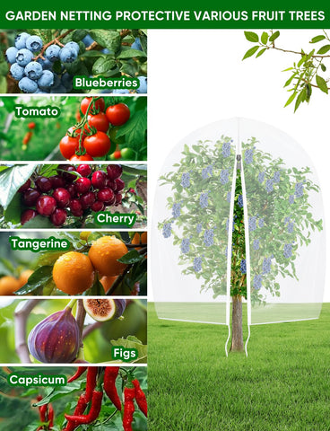 HKZ drawstring-tightening-system secures protection quickly around plant canopies.