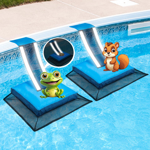 HKZ pool critters escape ramp blue 2-pack guiding small animals to safety
