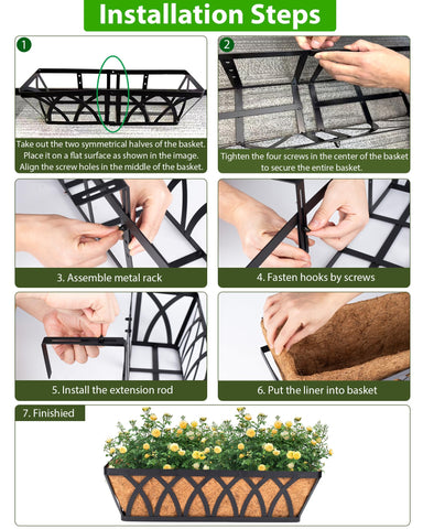 HKZ Weather-resistant outdoor planter suitable for patios and fences.
