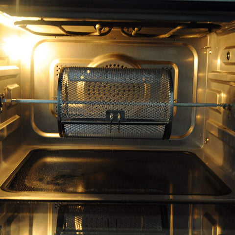 HKZTUY rotisserie basket works in ovens and air fryers.