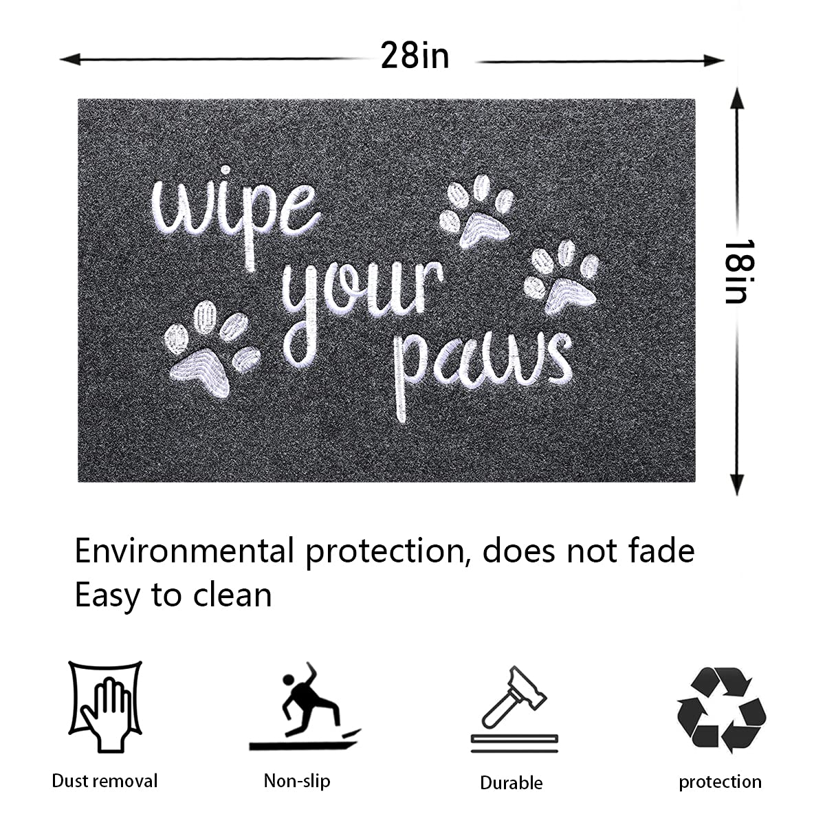 HLFMVWE Door Mat for both outdoor and indoor use at a doorway.