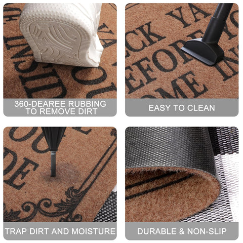 HLFMVWE easy to clean mat with water spray or vacuum.