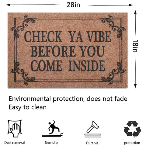 HLFMVWE indoors outdoors use mat in brown complements any entry.