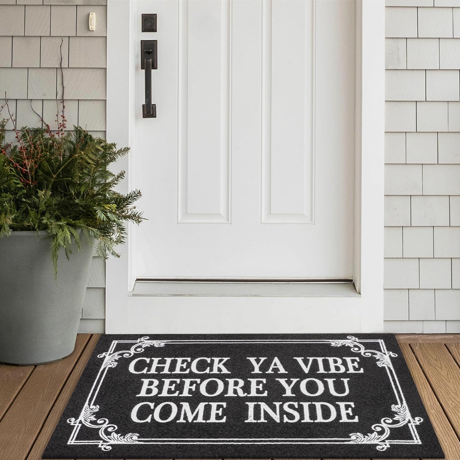 HLFMVWE mat suitable for both outdoor and indoor entryways