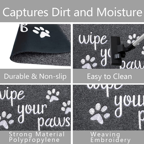 HLFMVWE Rustic-pattern Welcome Mat adds a friendly entryway touch.