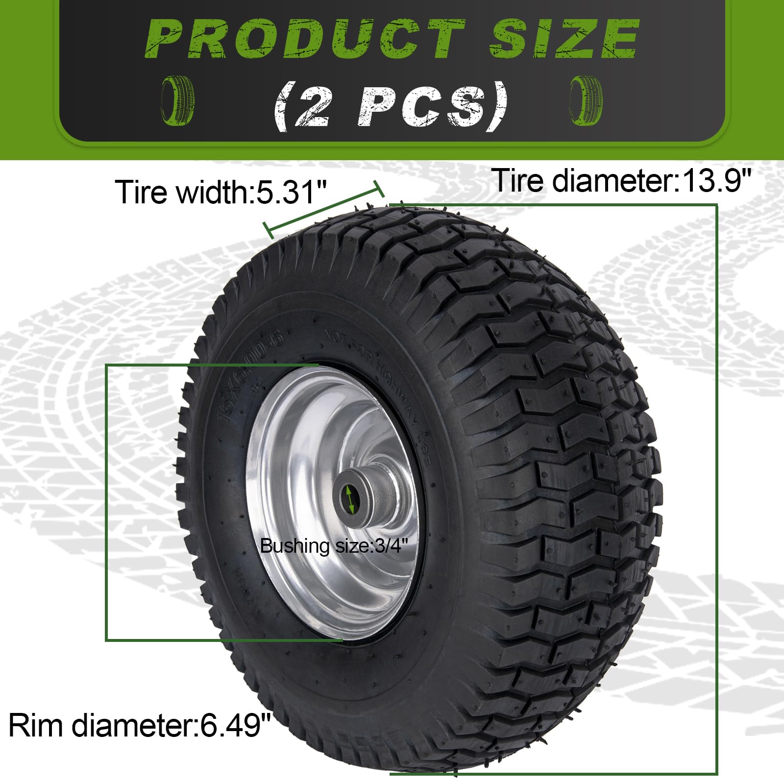 HLHgirl 15600-6 tread detail shows enhanced grip for steady traction.