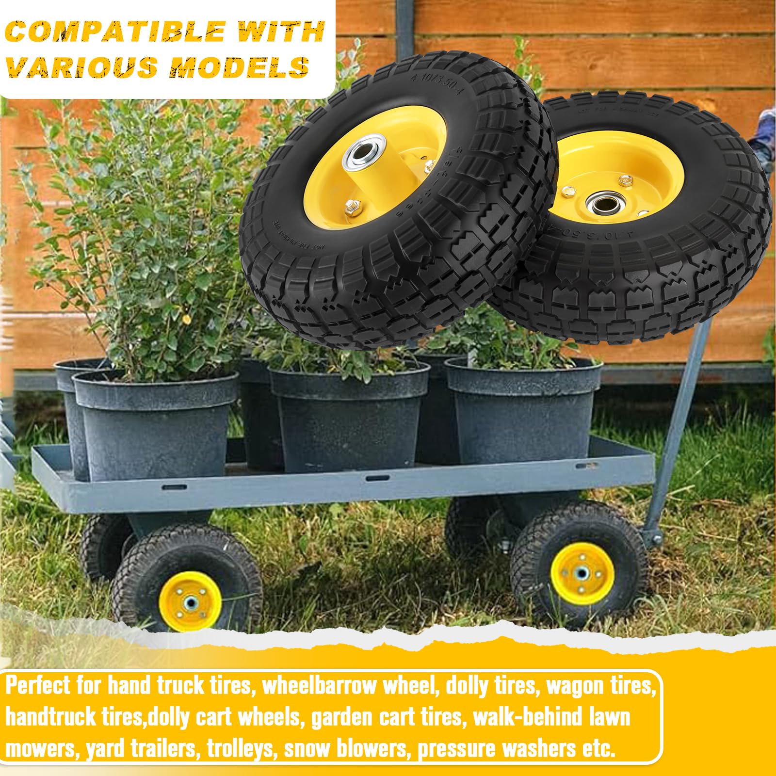 HLHgirl solid tire ready for rugged, off-road-style use.