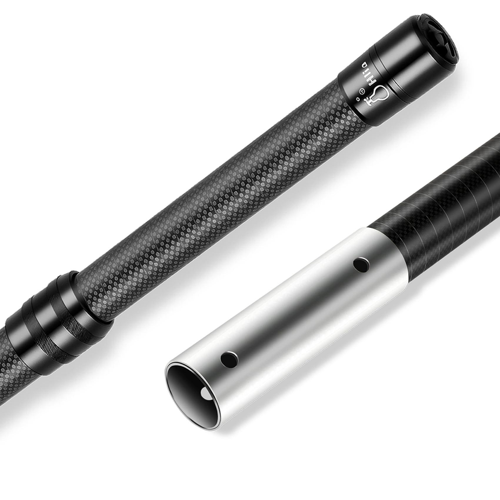 Hliay carbon fiber pool pole compact 4ft for easy storage and quick tasks
