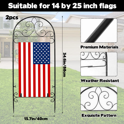 Hlimior outdoor flag pole stake offers quick assembly for seasonal displays.