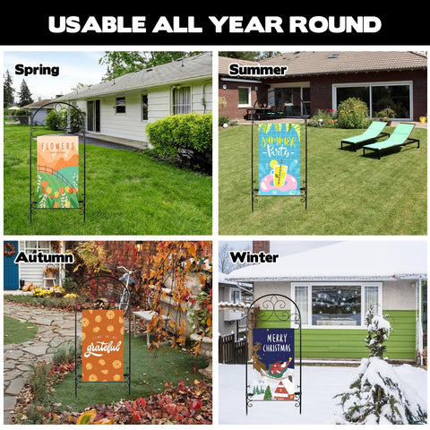 Hlimior year-round display solution for porch or patio.