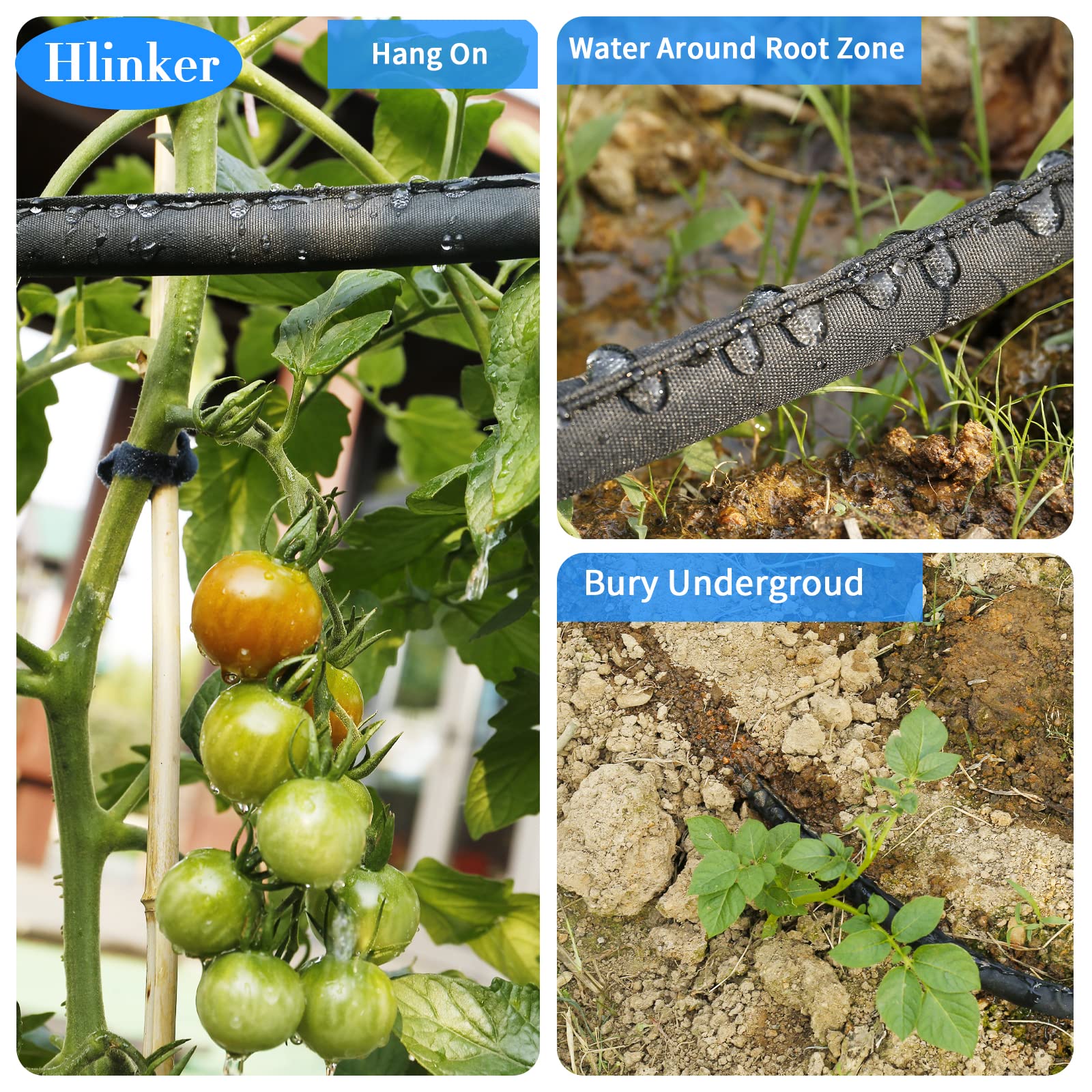 Double-layer fabric in Hlinker hose protects against sun damage.