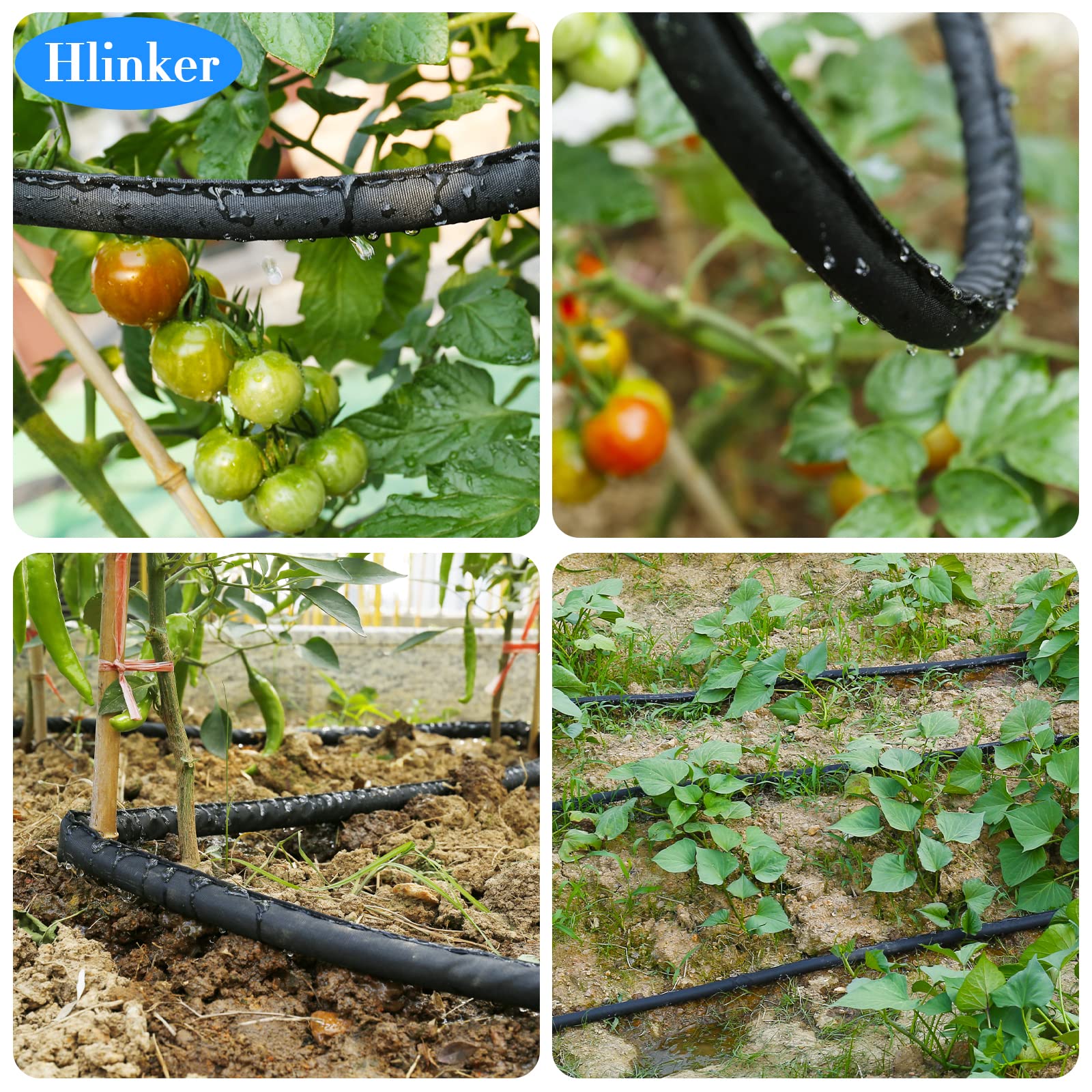 Hlinker recycled vinyl material emphasizes eco-friendly irrigation.