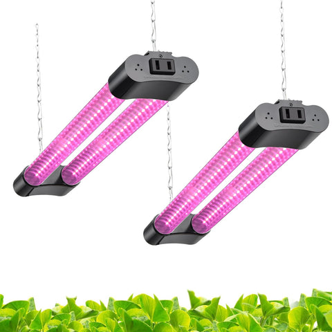 Hlite 16-inch grow-light panel provides full spectrum illumination for thriving indoor seedlings.