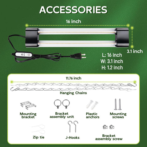 Hlite indoor-plants on shelves under grow light with compact coverage.