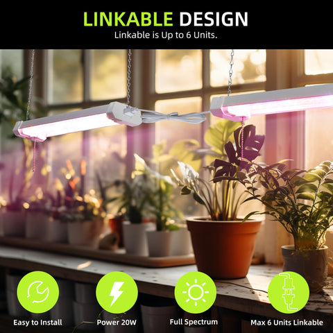 Hlite 16-inch hanging design with on/off switch for flexible placement