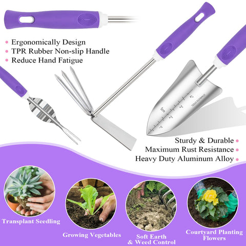 HLWDFLZ 304 stainless steel tools resist rust for tough garden work