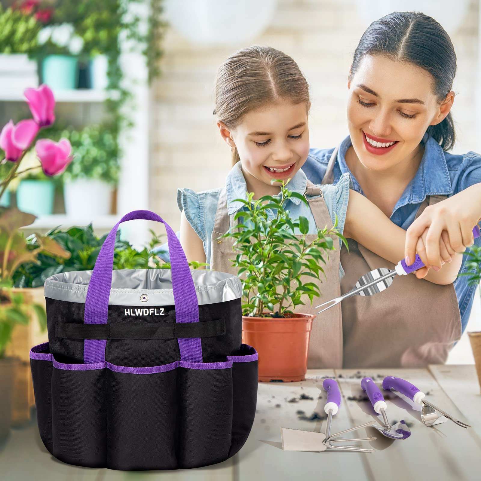HLWDFLZ digging gloves with fingertips claws protect hands while gardening