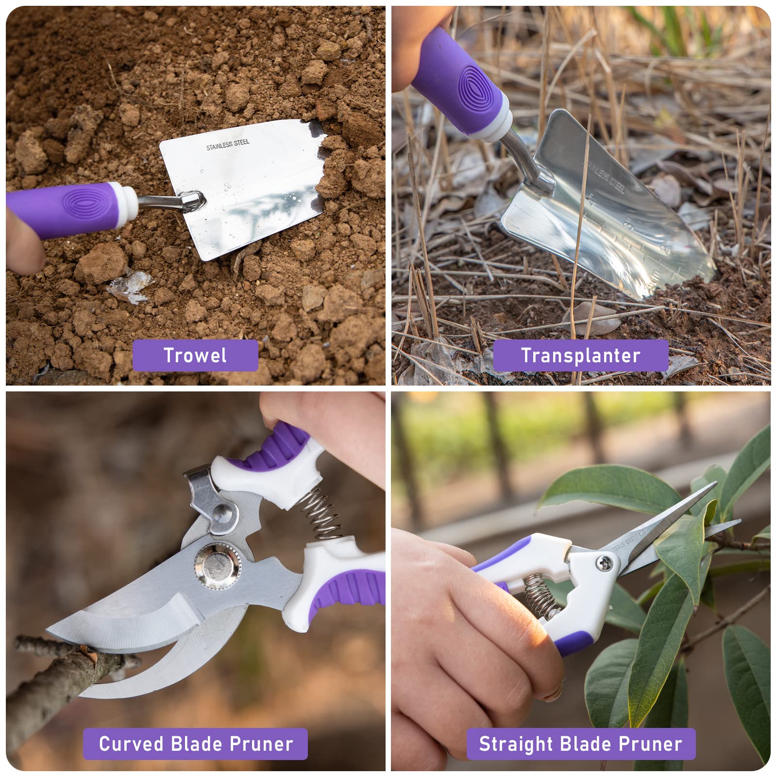 HLWDFLZ crack weeder and dual-purpose hoe tackle hard soil and gaps