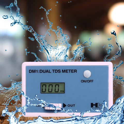 HM Digital DM-1 inline display for quick TDS checks when testing water integrity
