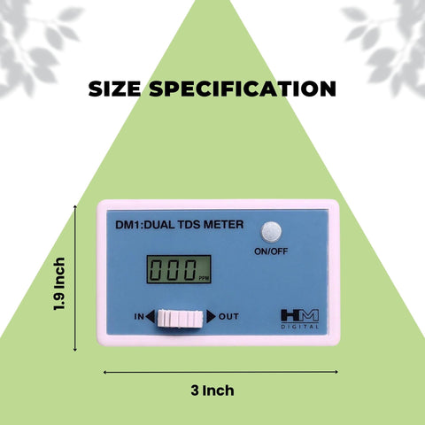 HM Digital DM-1 inlet and outlet probes enable clear water path comparison