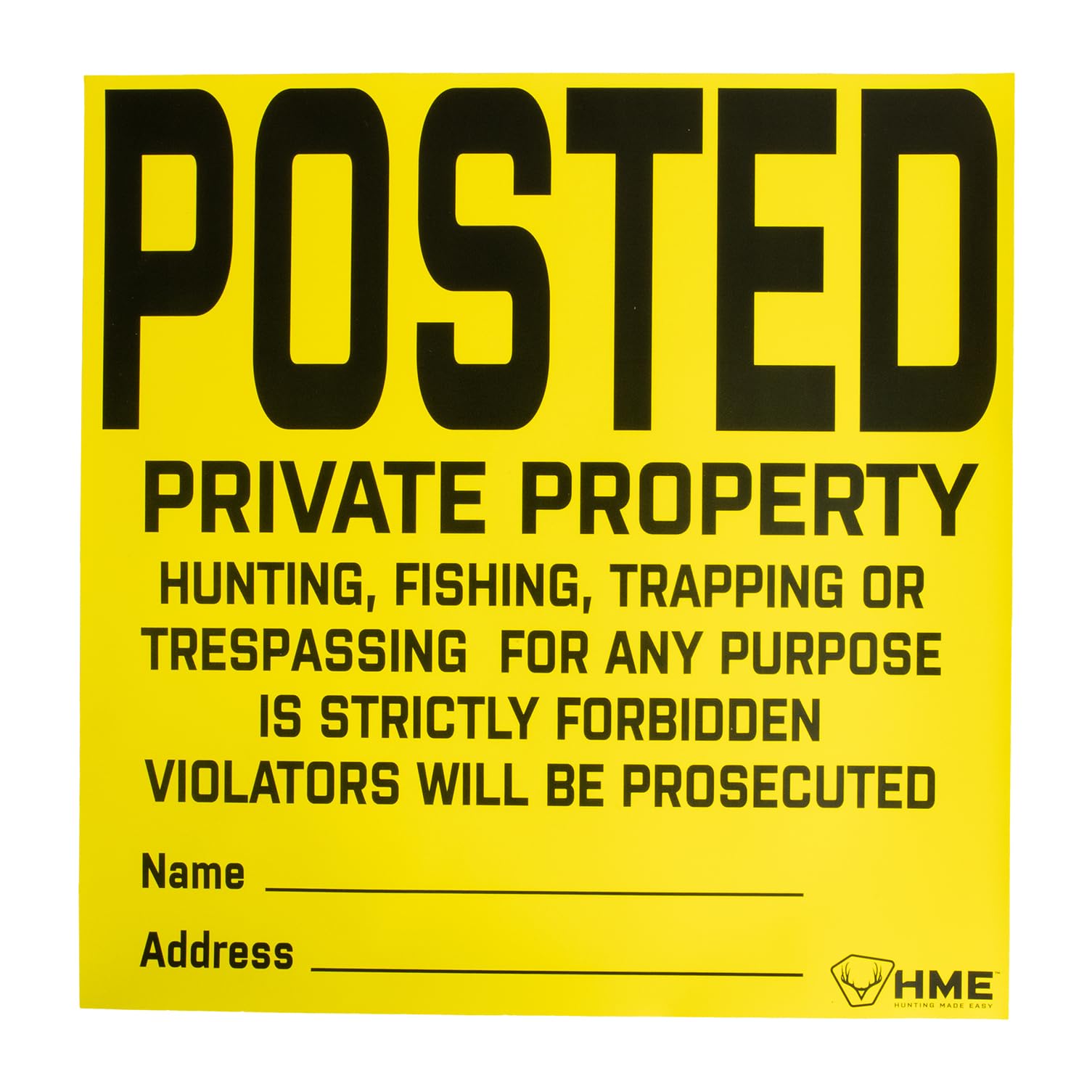 HME 12-sheets pack for consistent boundary messaging across large properties.
