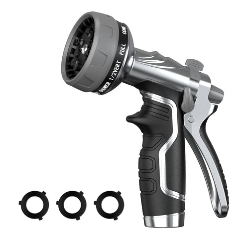 HmiL-U Garden Hose Nozzle metal body for durable, rust-resistant outdoor watering.