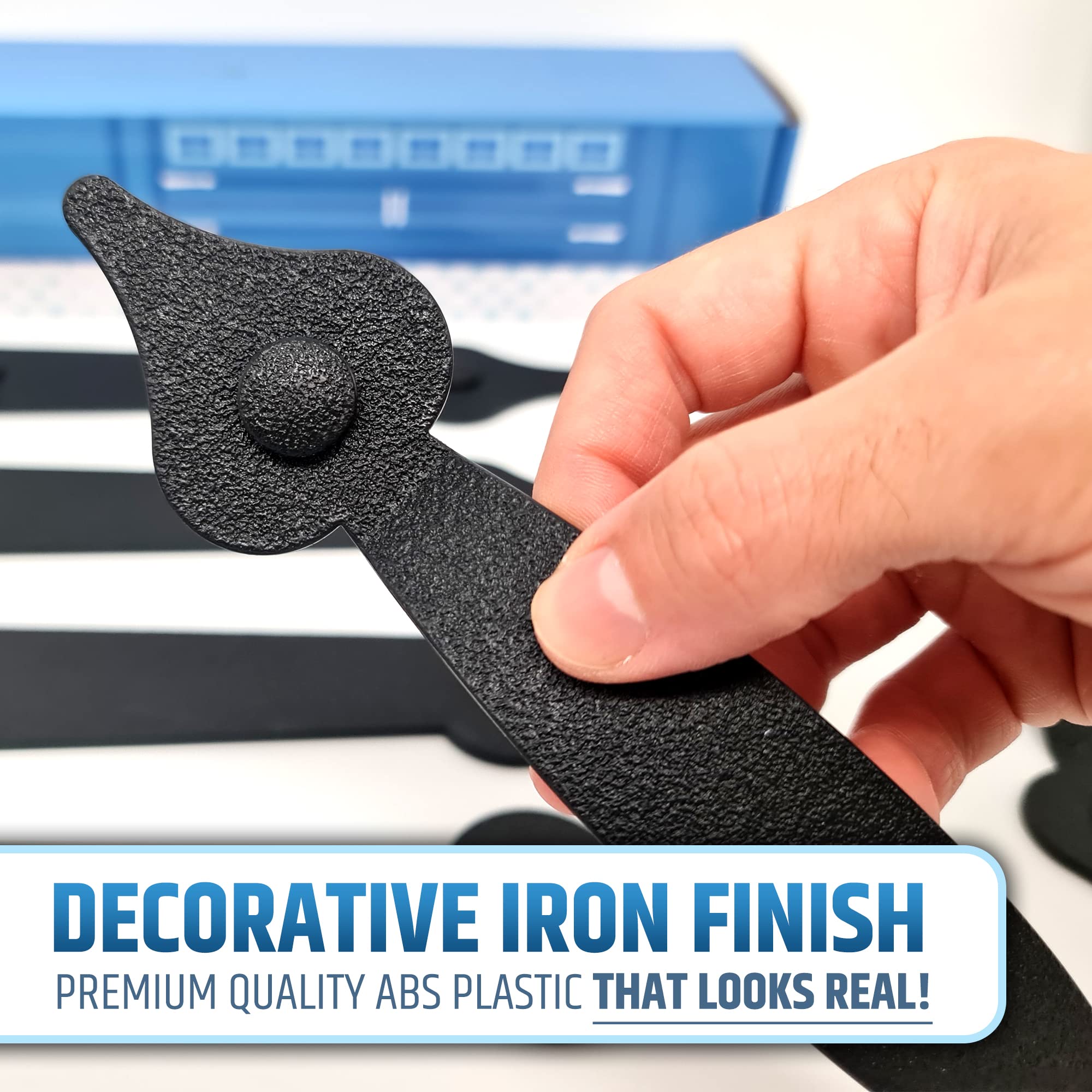 HMmagnets closeup hinges show durable ABS construction.