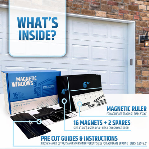HMmagnets glossy frames create a premium look for a single-car garage.