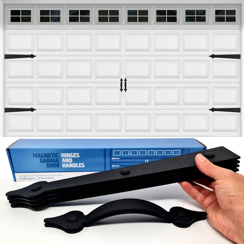 HMmagnets garage handle pair adds instant curb appeal with magnetic, no-drill installation.