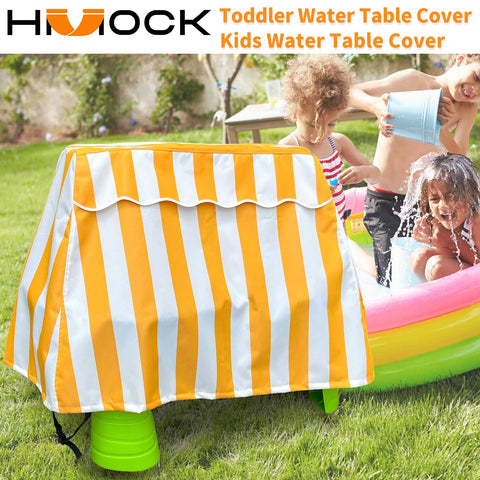 HMOCK outdoor water table cover with durable fabric for long-lasting use.