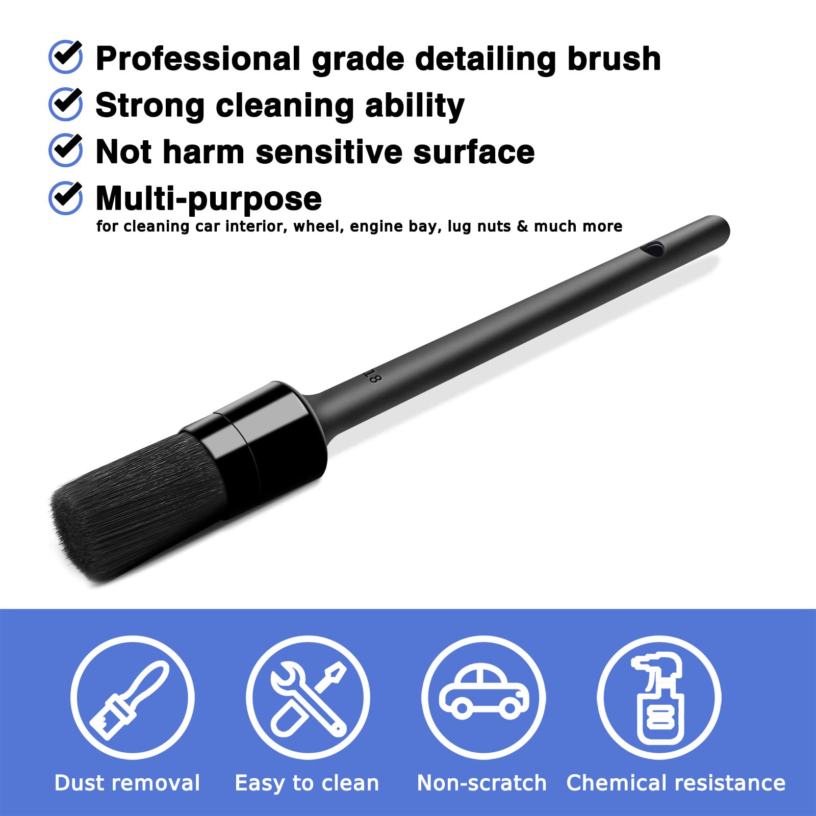 HMPLL ergonomic-handled brushes reduce fatigue during long cleaning sessions.