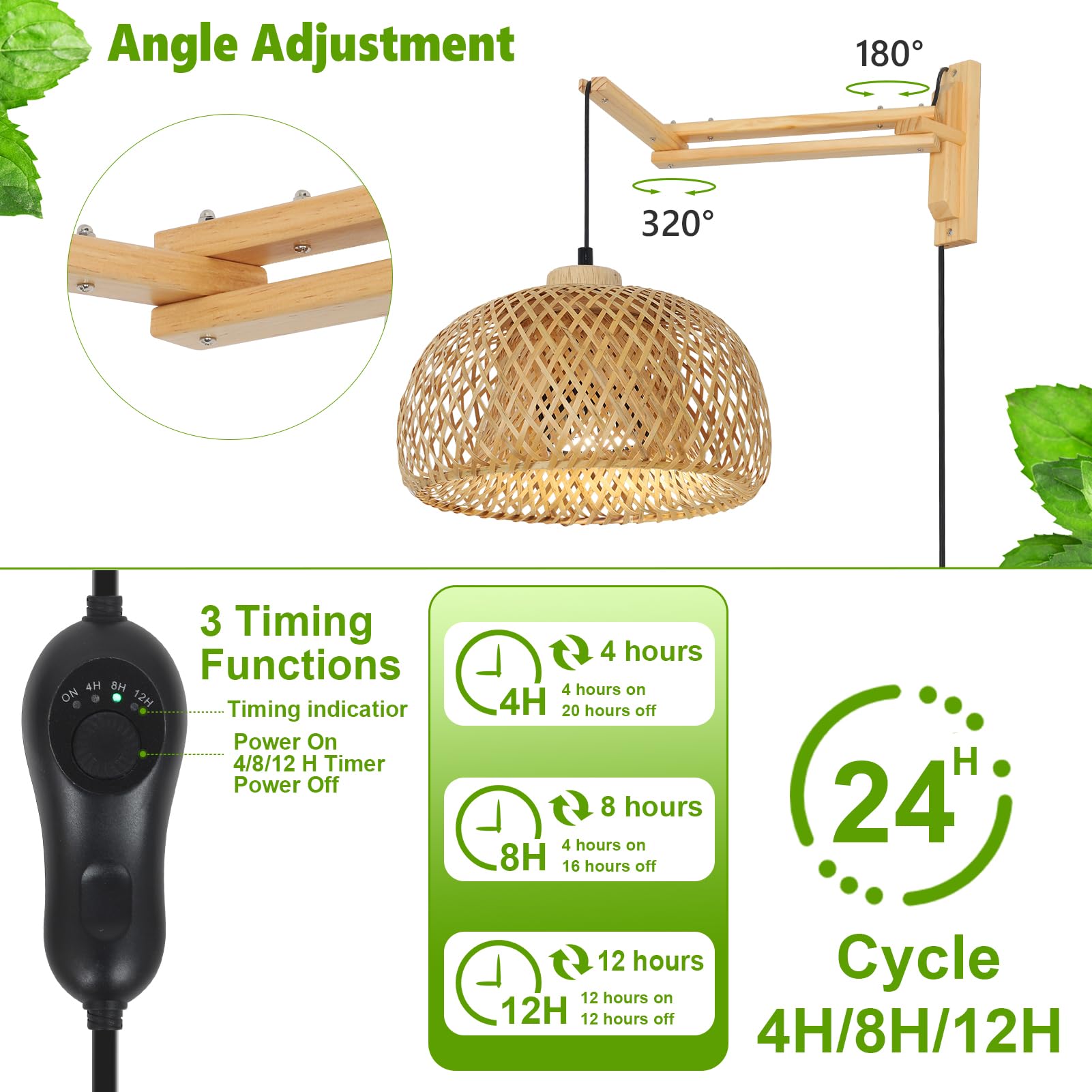HMVPL 20W COB bulb delivers bright, energy-efficient light for leafy plants