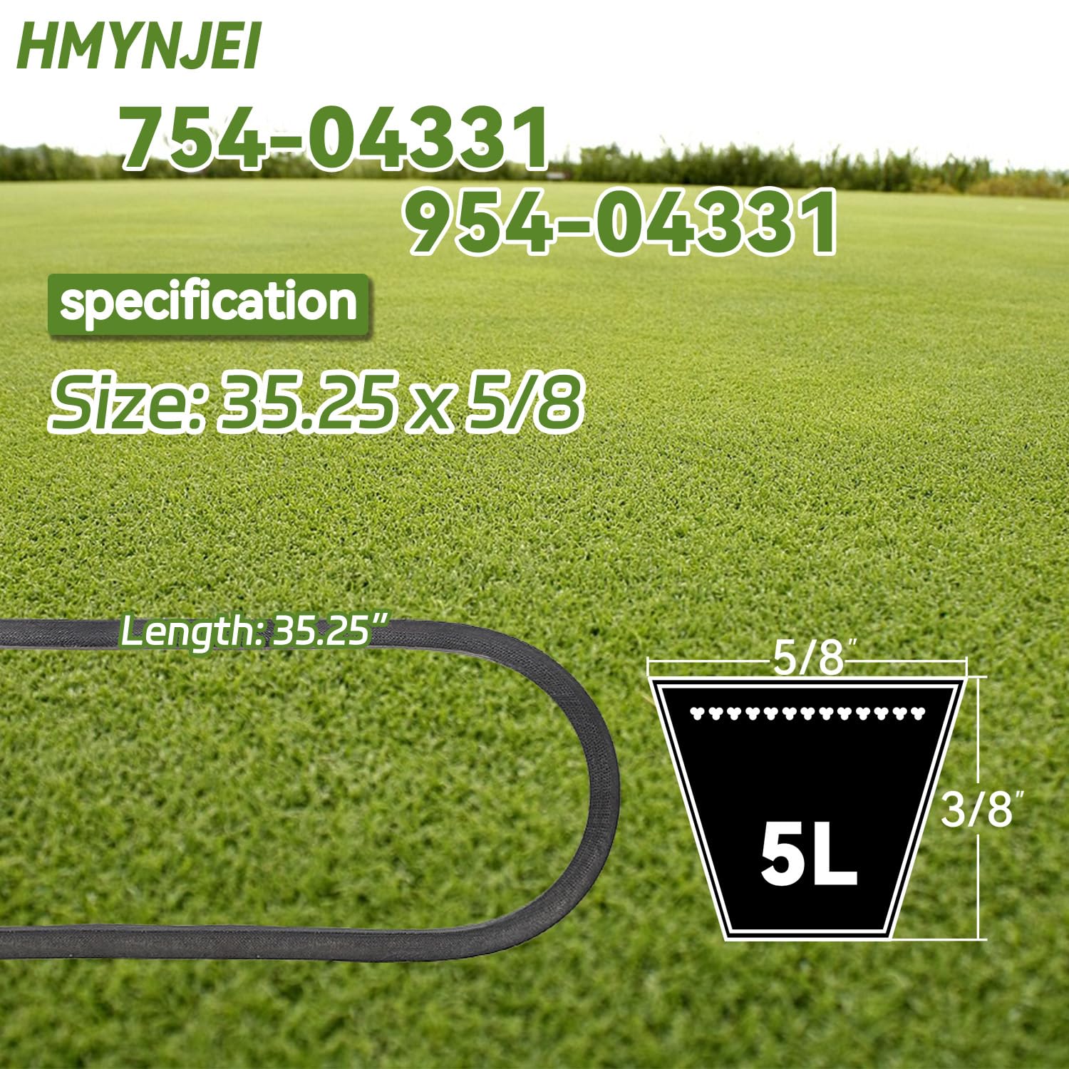 HMYNJEI belt package contents shown for quick installation