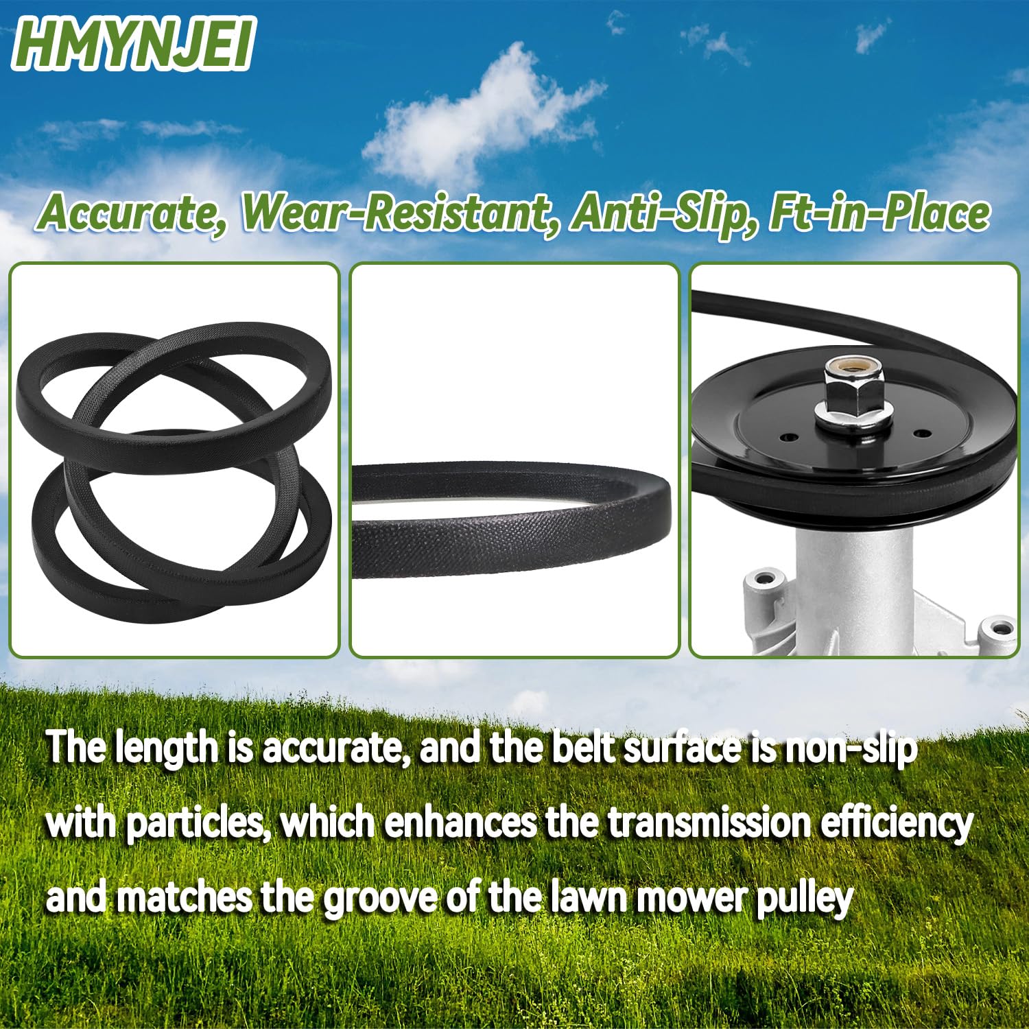 HMYNJEI drive belt 57in for Husqvarna Z254 ensures smooth drive operation