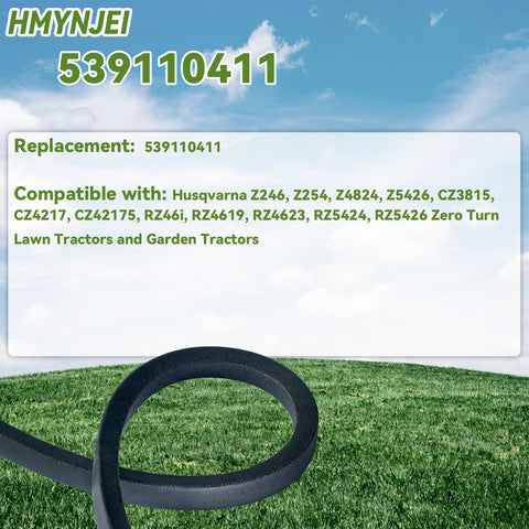 HMYNJEI drive belt 57in for Husqvarna Z5426 promotes consistent transmission performance